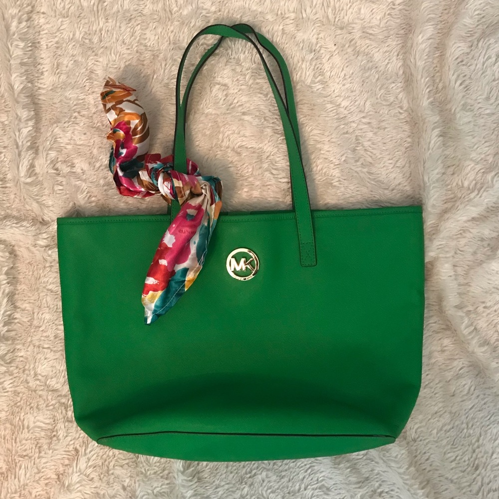 MK Green Tote